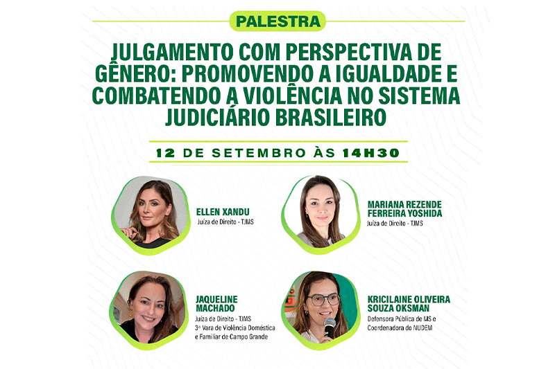Defensoria realiza evento sobre julgamento com perspectiva de gênero nesta sexta-feira (12)
