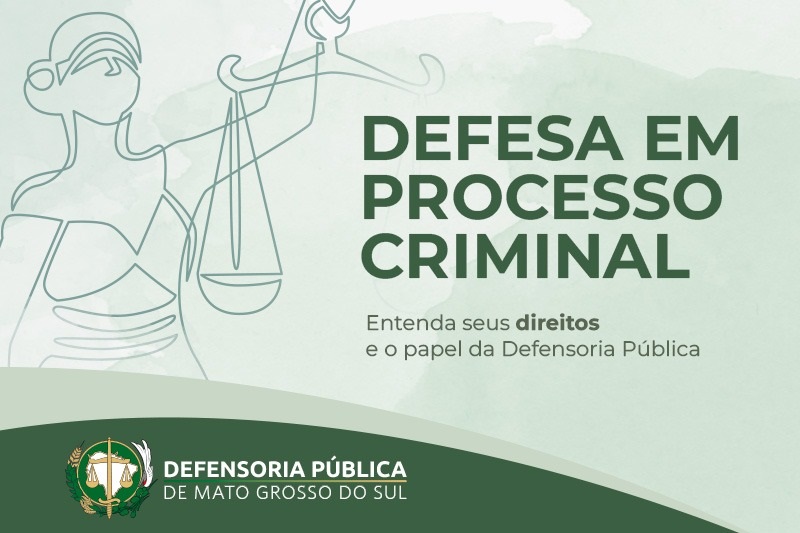 Defensoria lança cartilha sobre direitos no processo criminal