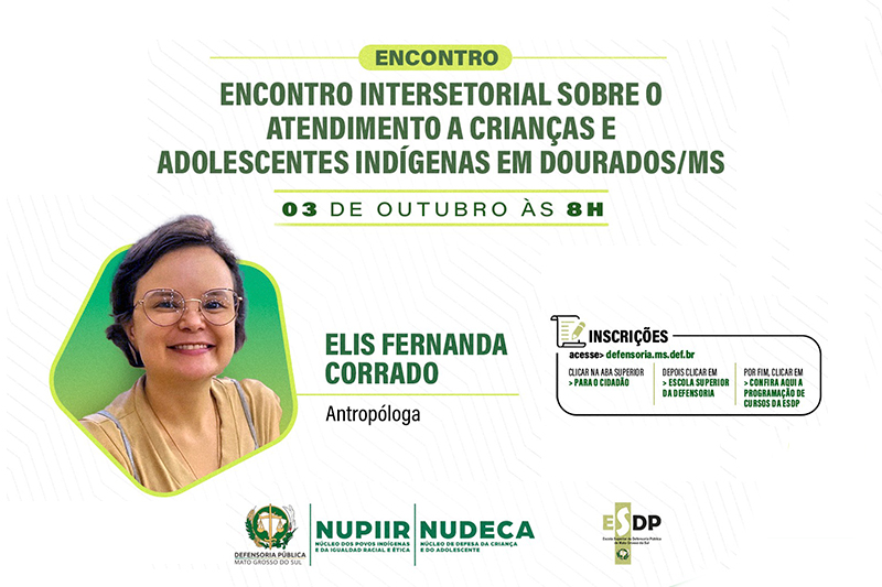 Defensoria Pública promove encontro sobre atendimento a crianças e adolescentes indígenas em Dourados
